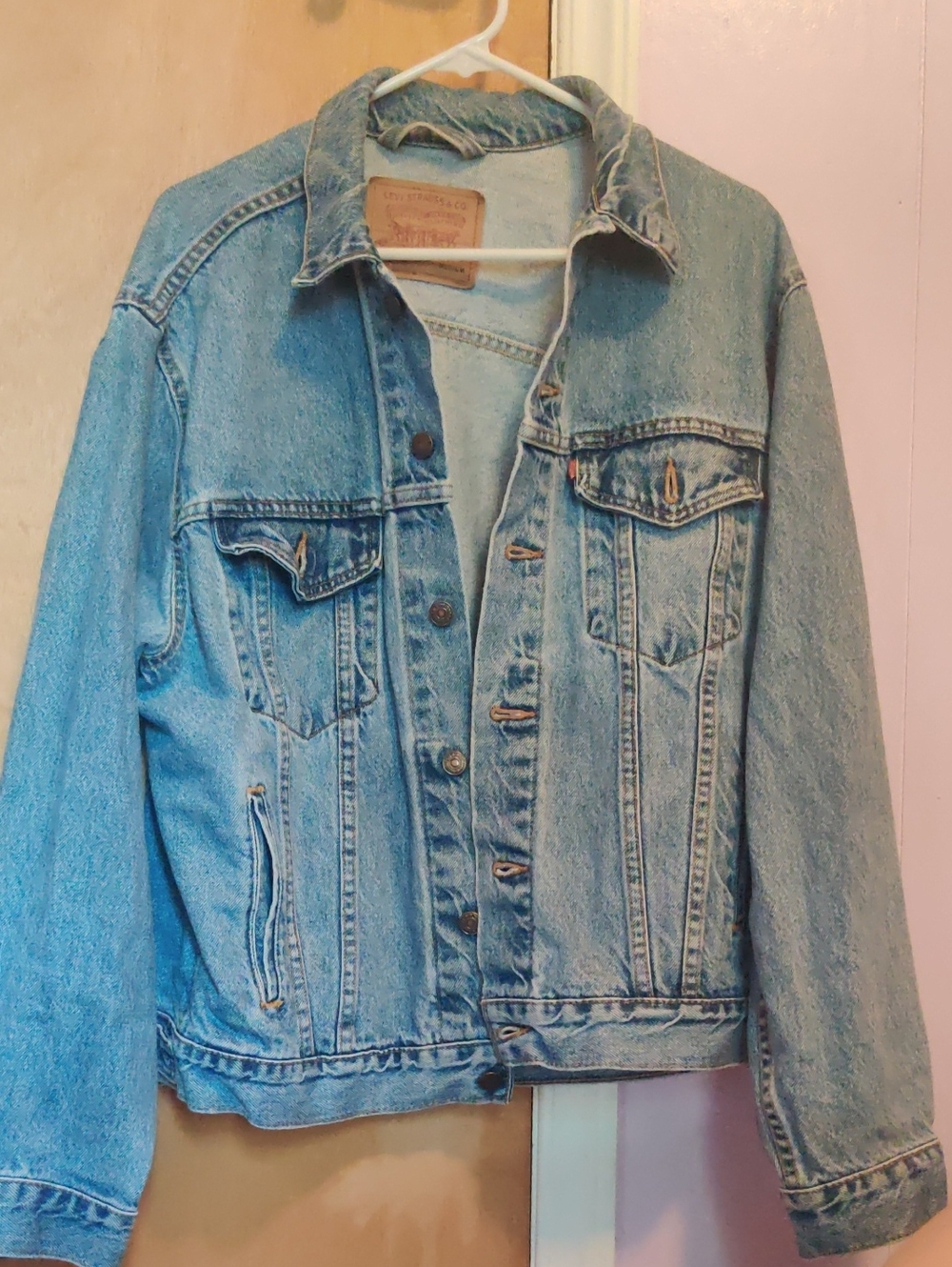 Levi's Light Blue Stonewash Denim Jacket Unisex Jean Coat